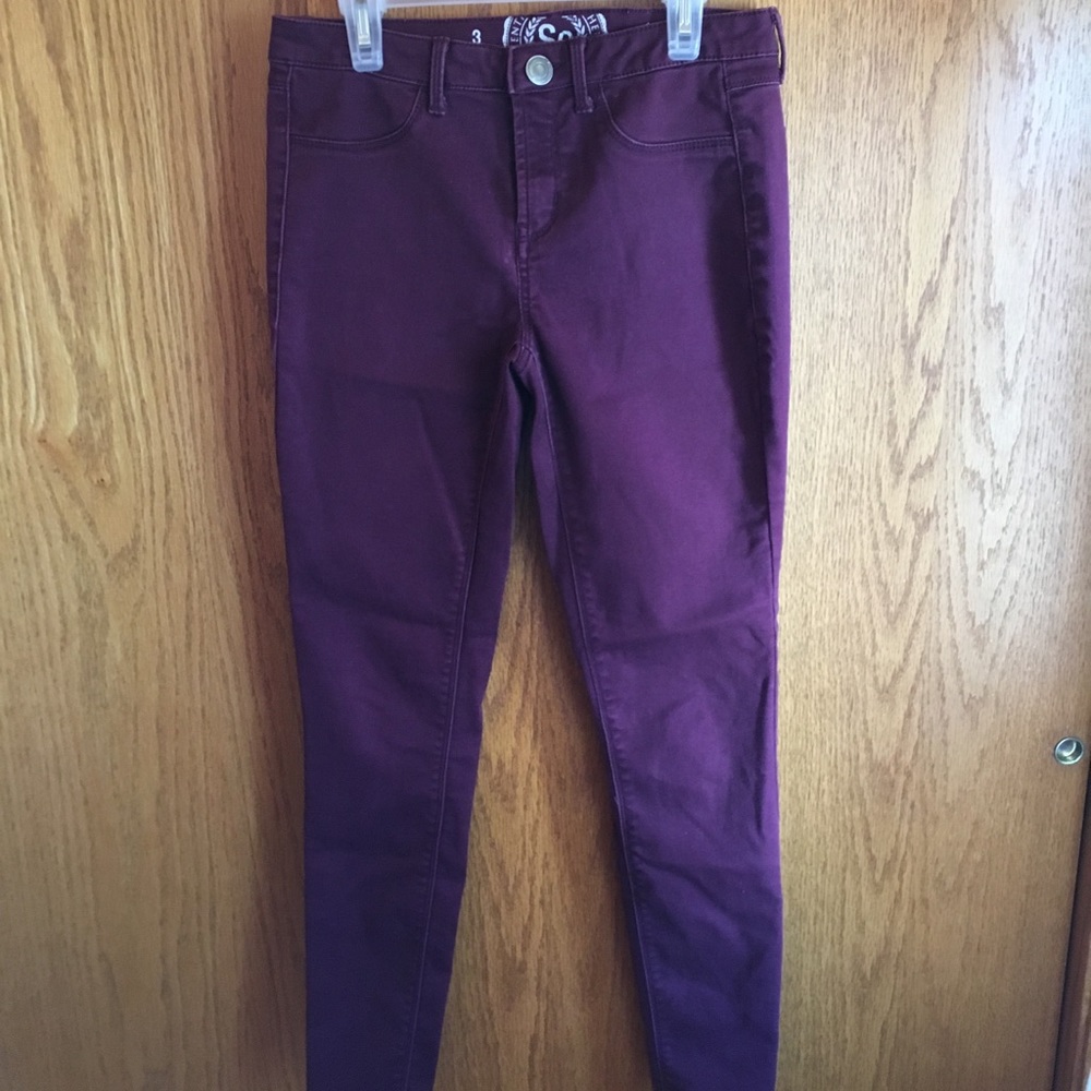 Kohl’s Maroon Juniors Jeggings